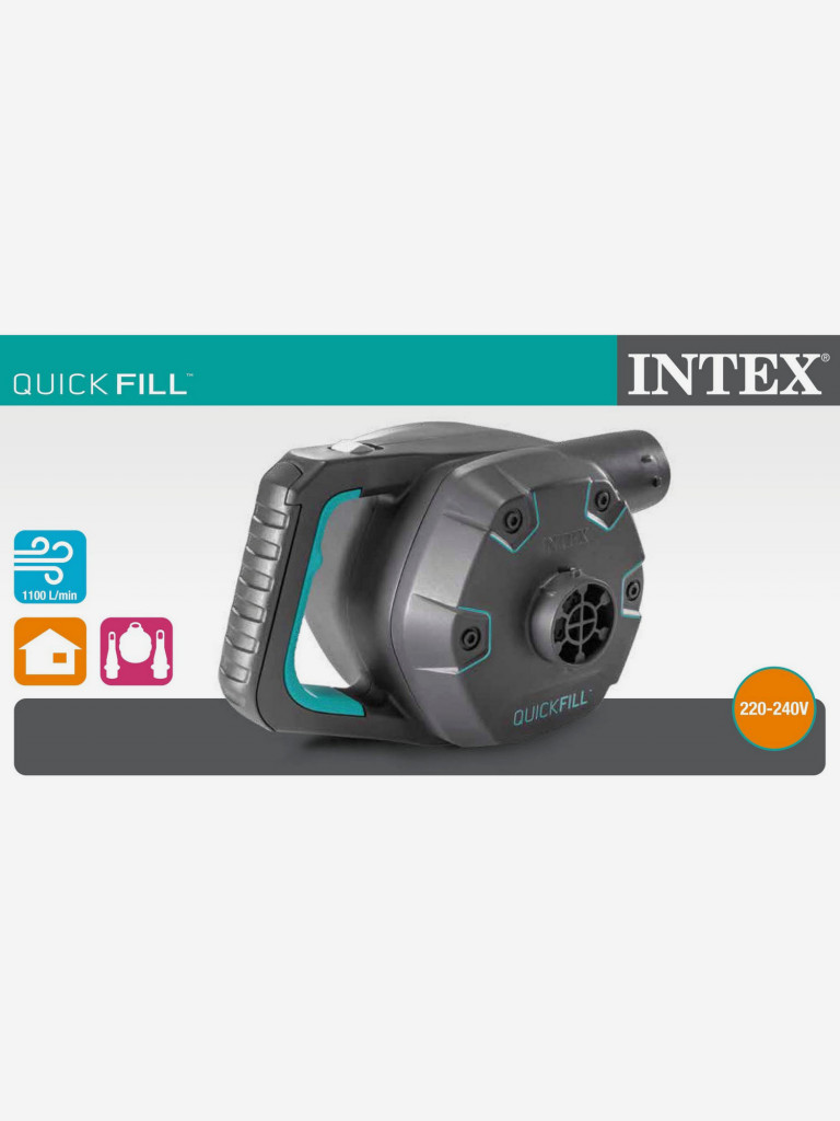 Насос электрический Intex 66644 от сети 220В повышенной мощности, с термозащитой