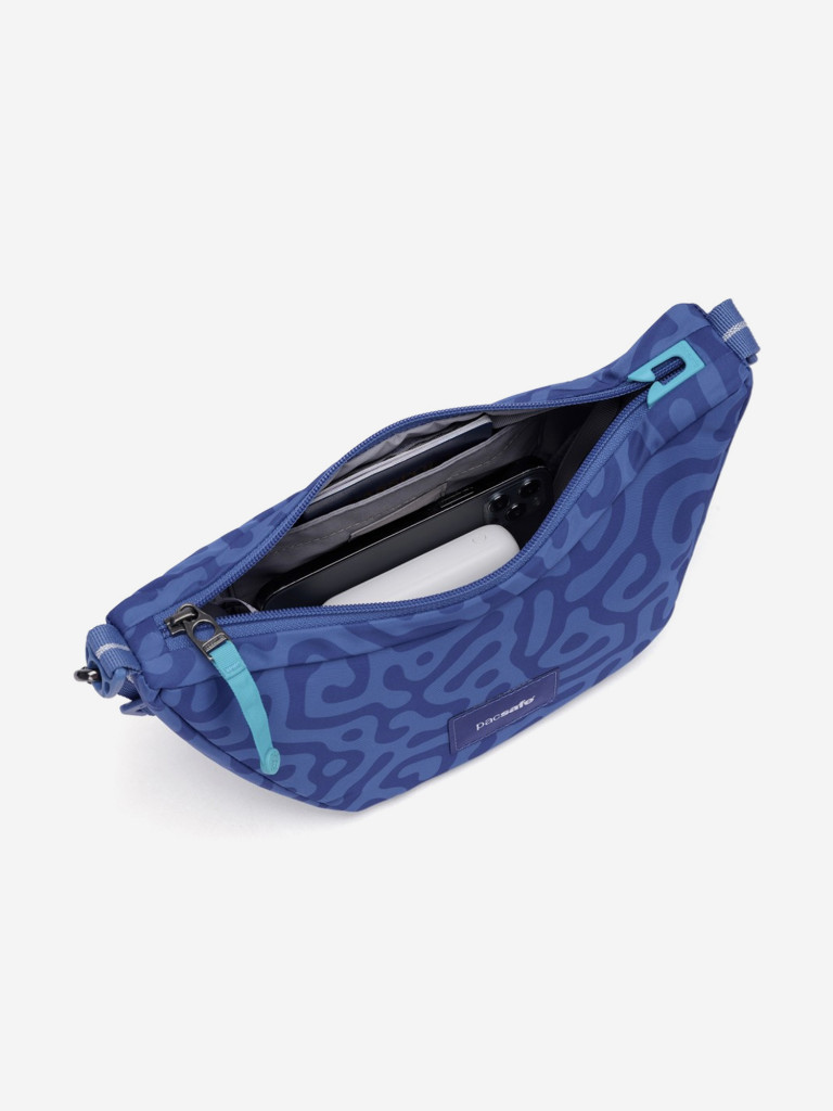 Сумка антивор Pacsafe GO Lunar crossbody, Cerulean Blue, 2,5 л.