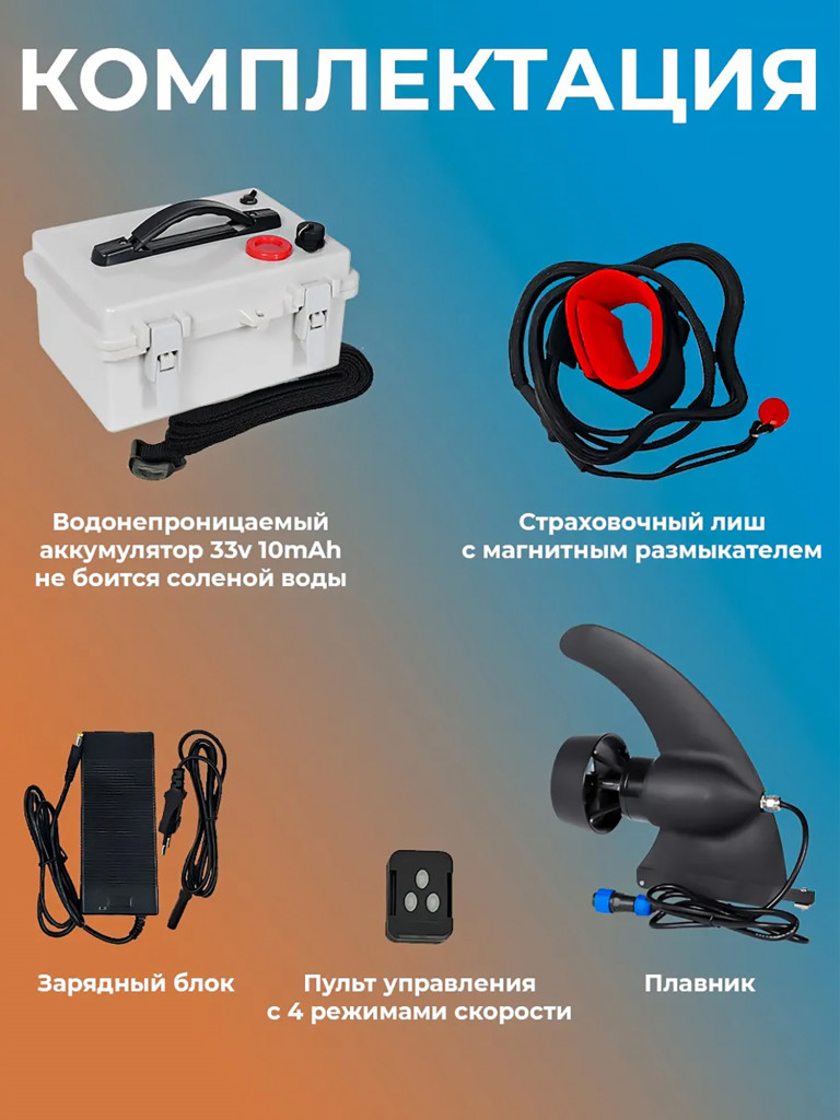 Мощный электроплавник TourusSup для сапборда