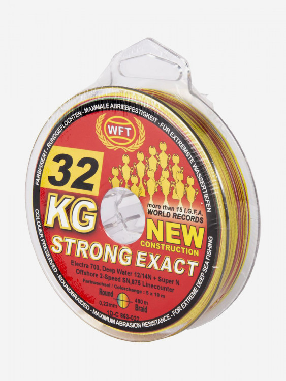 Шнур плетёный WFT KG STRONG EXACT ELECTRA 700 Multicolor 480/022