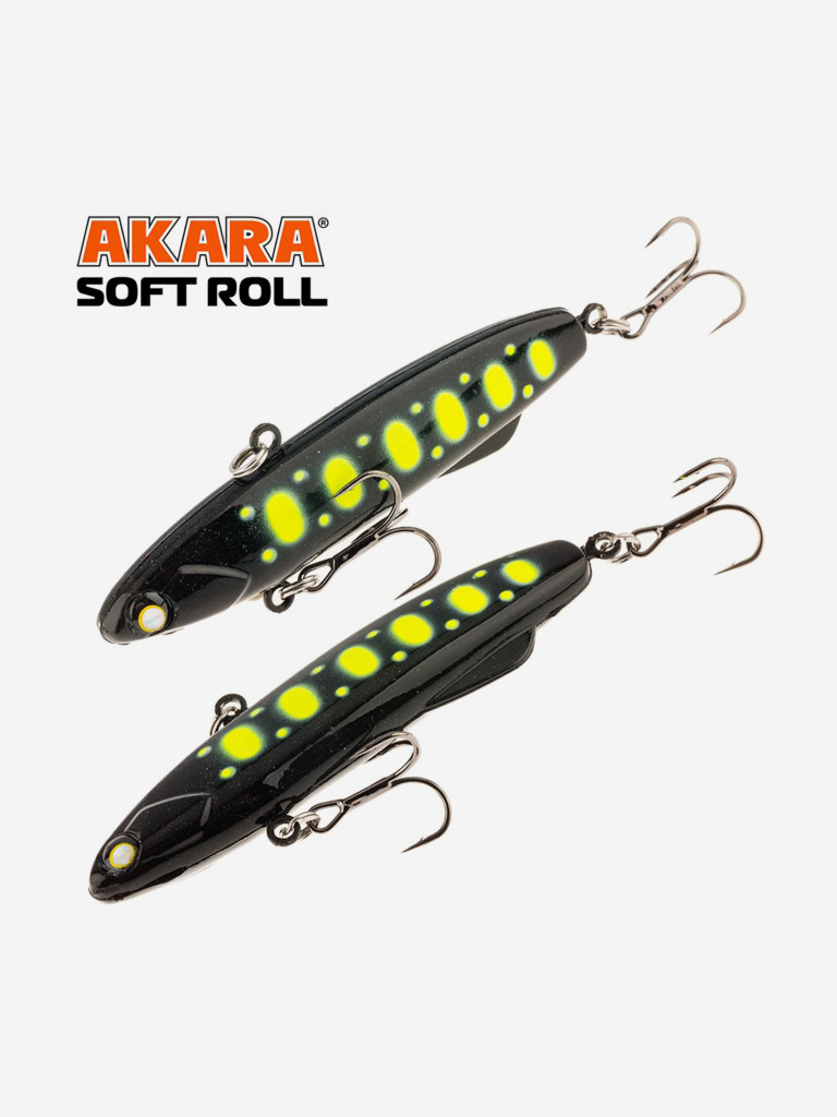 Воблер ратлин Akara Soft Roll 80мм 28г A215 виб зимний на щуку, судака