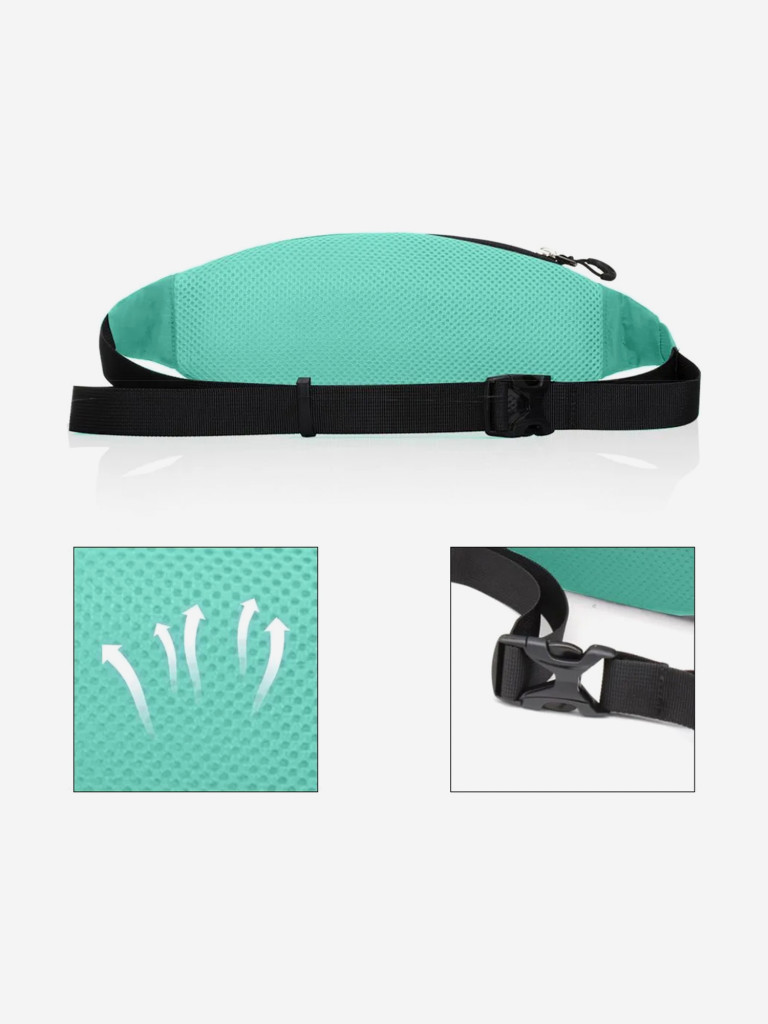 Поясная сумка SAMSTRONG B0268 WAIST BAG 1,5, сине-зеленый