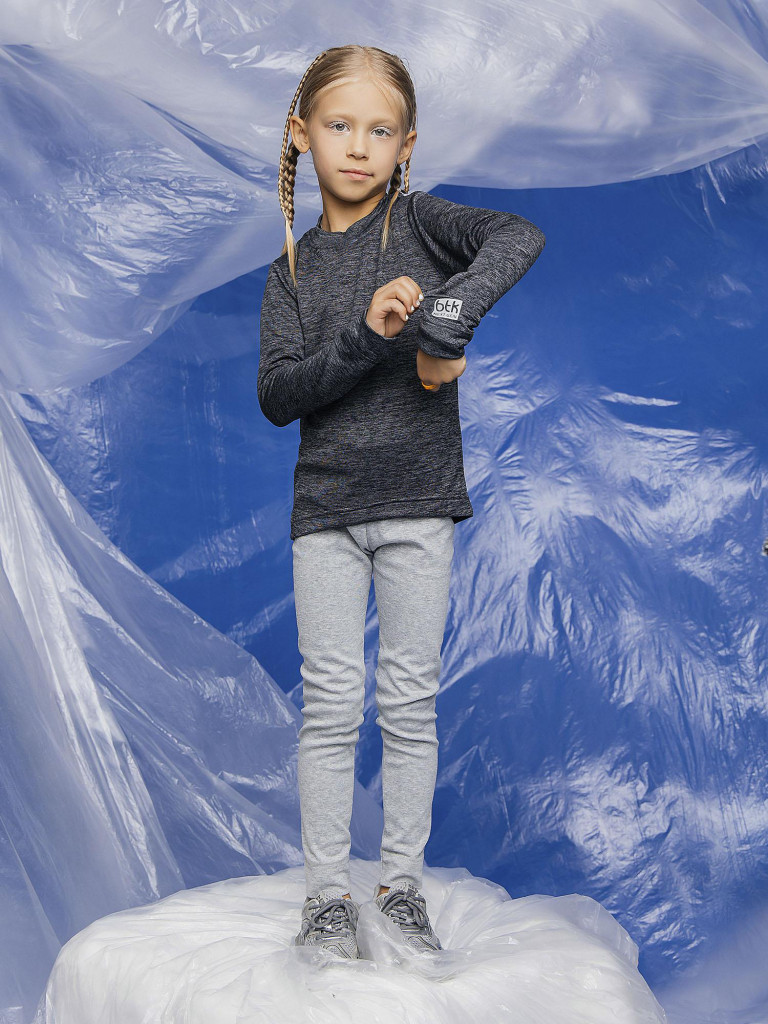 Термобелье верх для девочек batik темно-серый