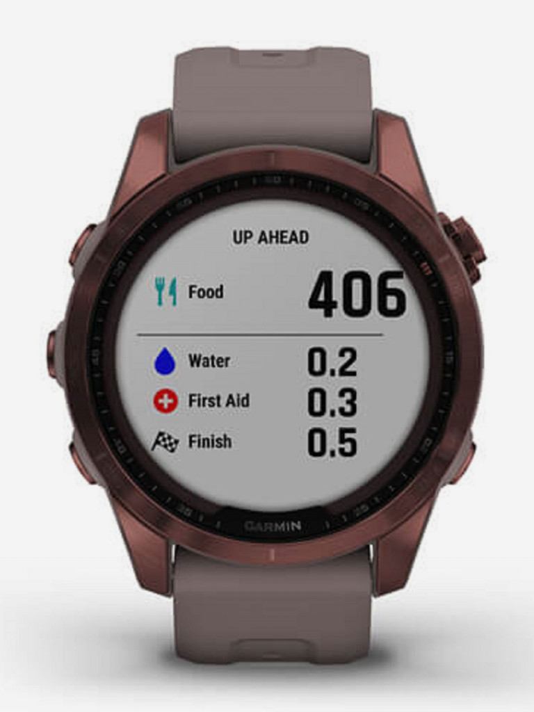 Часы Garmin Fenix 7S Sapphire Solar, титановый корпус, сапфировое стекло Power Sapphire с технологией солнечной зарядки 010-02539-29