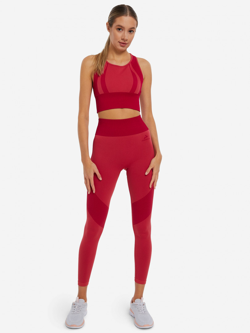 Спортивный топ бра Demix HighFlow Seamless Longline 29750710299 Красный, размер 44,48,46, фото 3