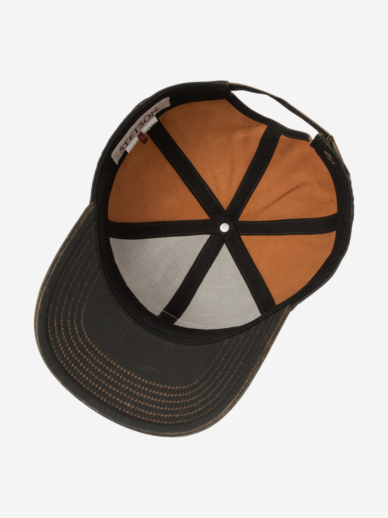 Бейсболка STETSON 7771111 BASEBALL CAP CO/PES LEATHER PATCH (коричневый)