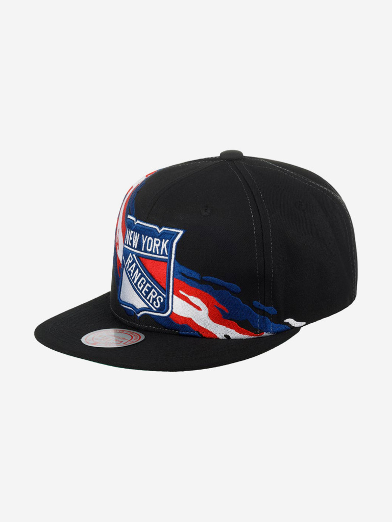 Бейсболка с прямым козырьком MITCHELL NESS 6HSSSH22087-NYABLCK New York Rangers NHL (черный)