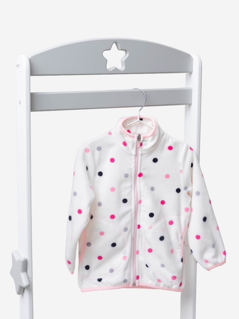 Толстовка флисовая для девочки batik Тимо принт горох