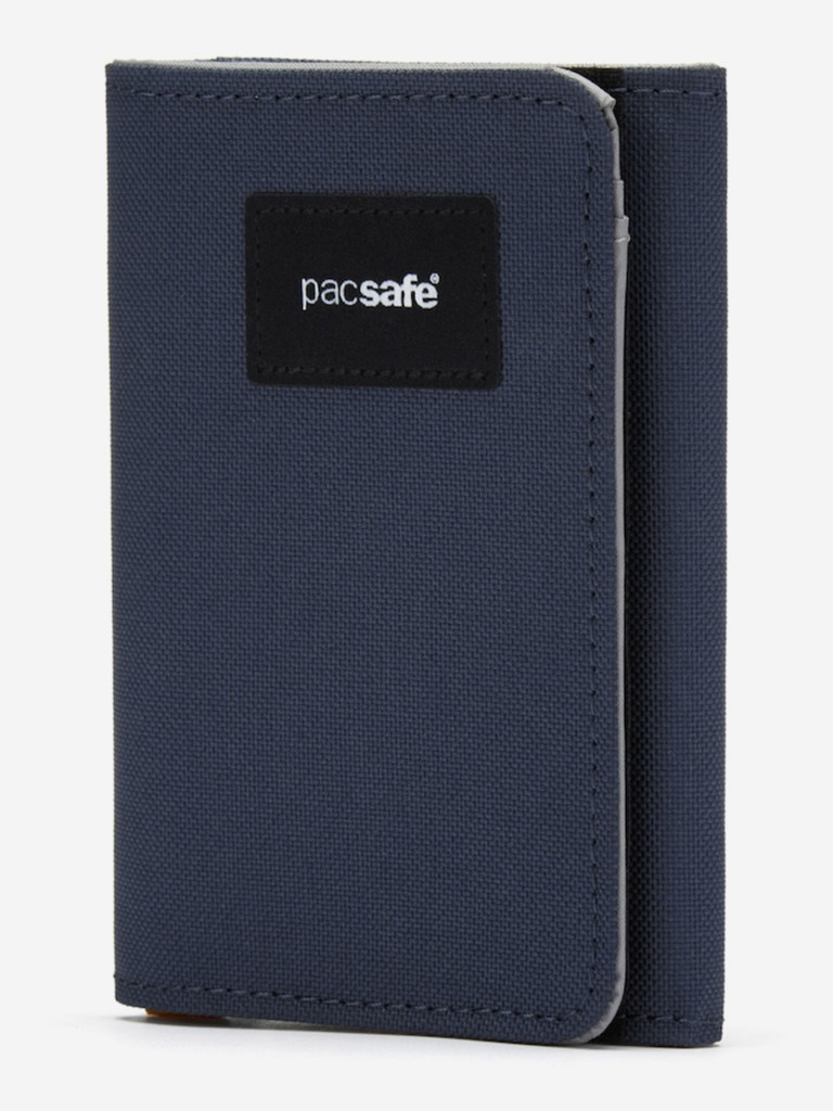 Кошелек антивор Pacsafe RFIDsafe trifold wallet, Coastal Blue