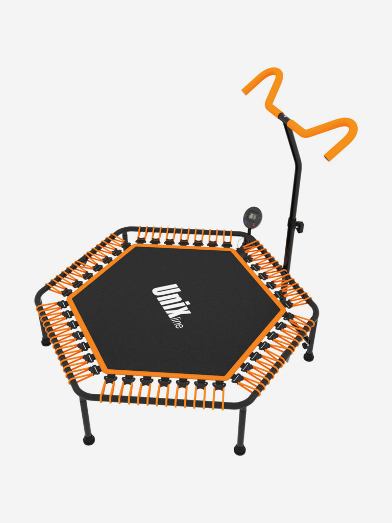 Батут UNIX Line FITNESS PRO оранжевый 130 см