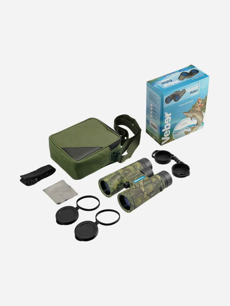 Бинокль Veber 8*42 Fisher (camo)