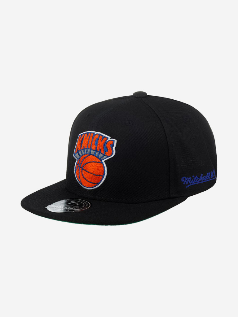 Бейсболка с прямым козырьком MITCHELL NESS HHSF4790-NYKYYPPPBLCK New York Knicks NBA (черный)