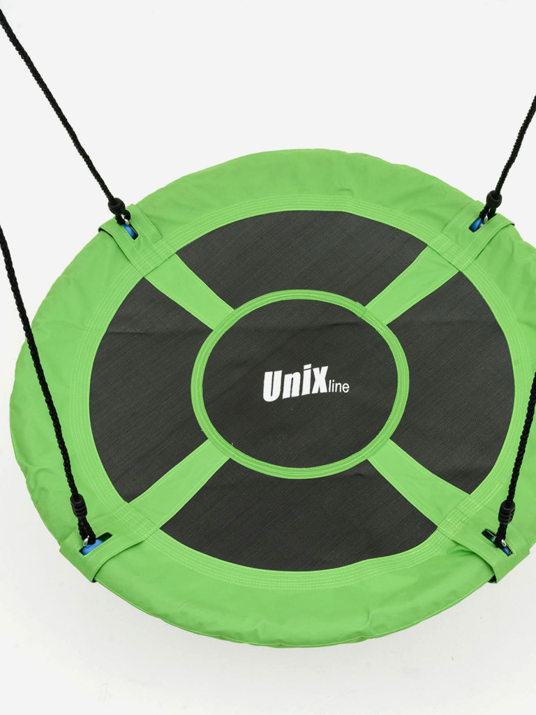 Качели-гнездо подвесные детские UNIX Line Green 100 см, садовый детский гамак для улицы, максимальная нагрузка 150кг