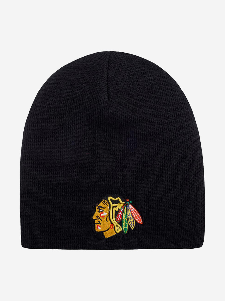 Шапка без отворота AMERICAN NEEDLE 42822A-CBH Chicago Blackhawks Cuffless (черный)