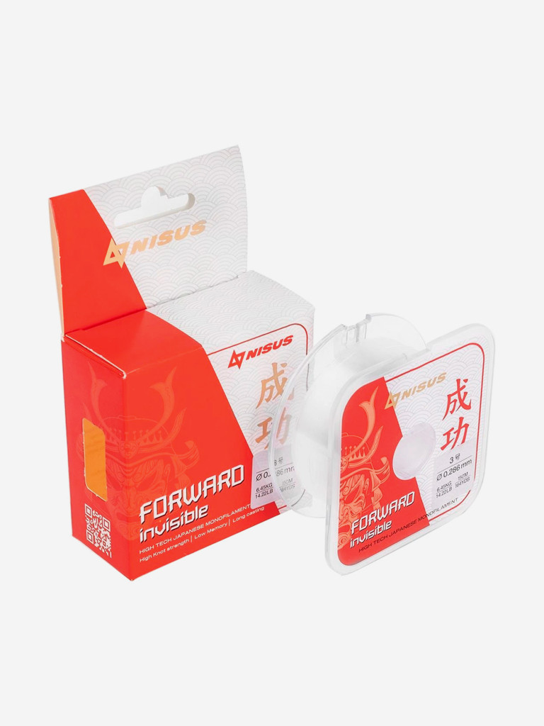 Леска для рыбалки Nisus FORWARD Invisible Nylon 0,286мм, 150м, 6,45кг, прозрачный