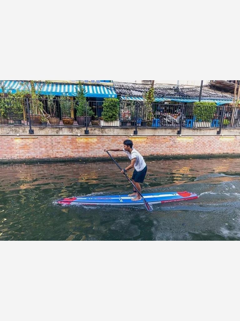 Сапборд надувной двухслойный Starboard 12.6x21x4.75 SUP Kid Racer Deluxe SC S22/23, 381x53x12 см