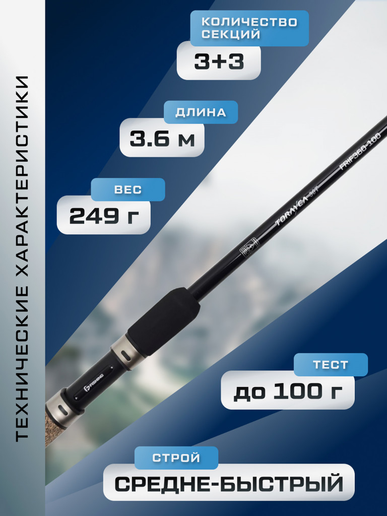 Удилище фидерное Impresa F-FISHING 3.6 м тест max 100 г
