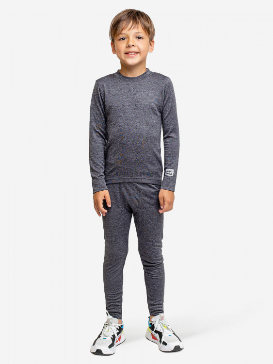 Комплект термобелья для мальчика batik черный меланж