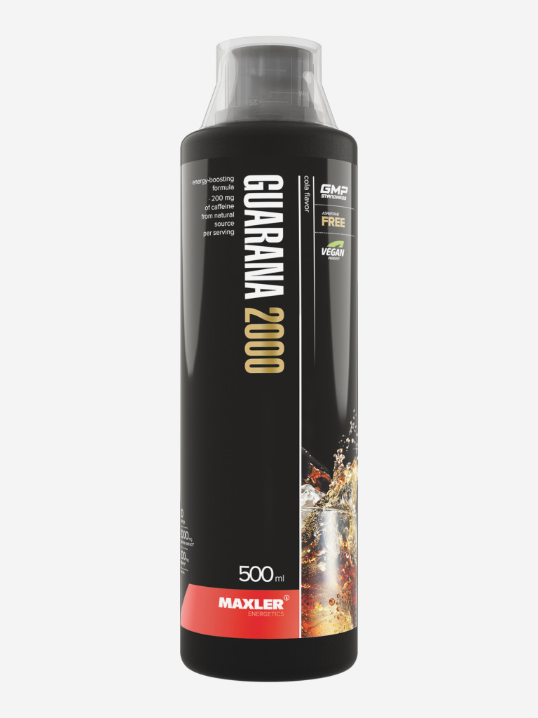 Энергетик гуарана с витамином С, В1, В6 и пантотеновой кислотой Maxler, 500 мл - Кола