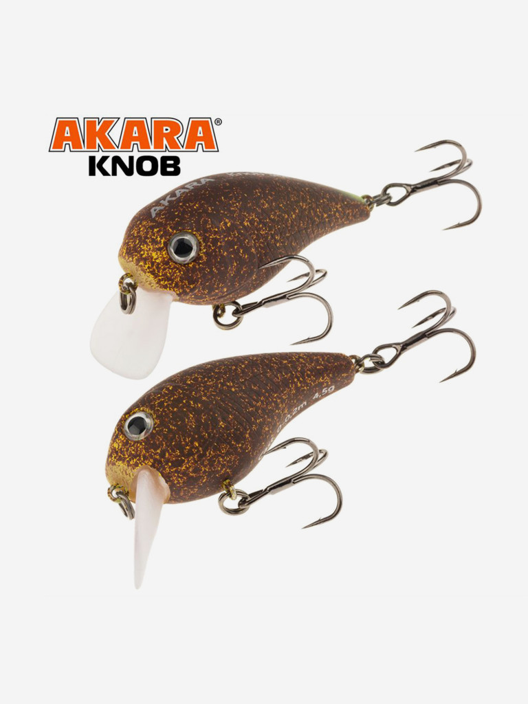 Воблер Akara Knob 38F кренк плавающий на голавля, язя, форель 4,5гр A-221