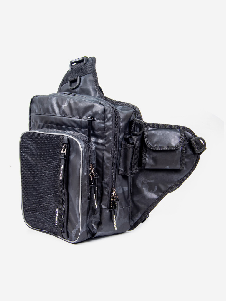 Сумка рыболовная Yaman Fishing Shoulder Bag, 40х43х10 см, цвет серый камуфляж.