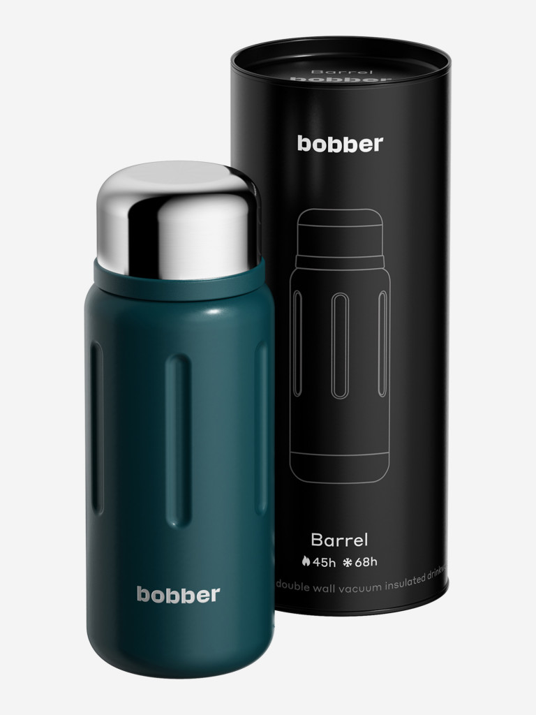 Термос вакуумный BOBBER Barrel 1,36 л с широким горлом и ситечком, тепло до 45 часов, темно-бирюзовый