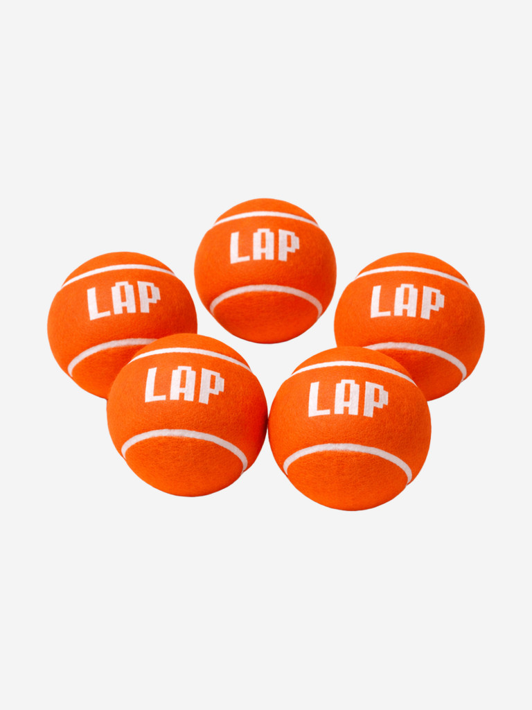 Мяч для игры в лапту оранжевый LAP 6 шт