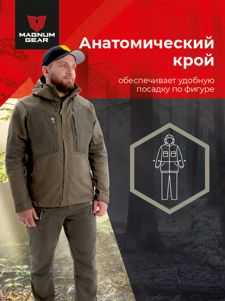 Костюм для рыбалки MAGNUM GEAR ATLAS PRO оливковый