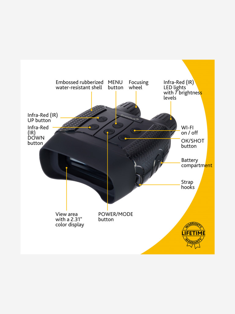 Бинокль цифровой ночного видения Levenhuk Halo 13X Wi-Fi