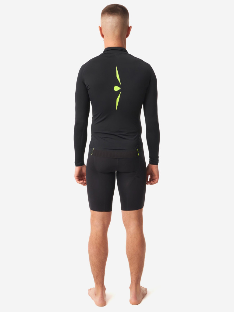 Тайтсы короткие мужские UGLOW, черный