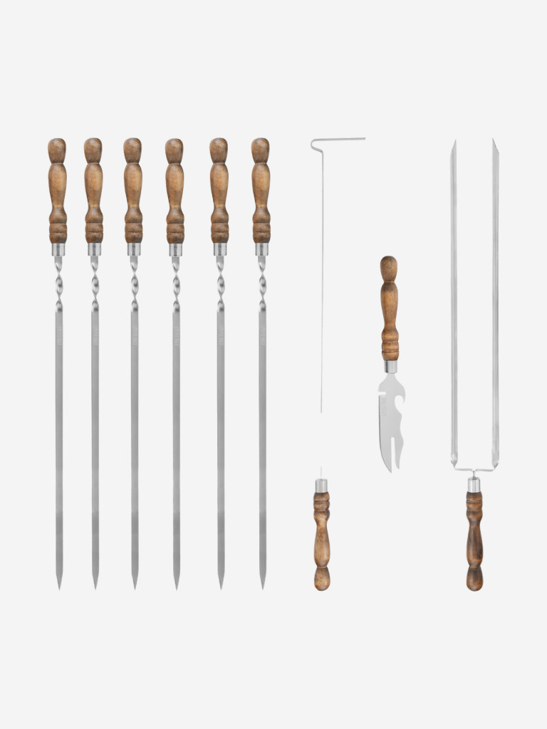 Набор шашлычный 9 предметов в сумке, Camping// Palisad