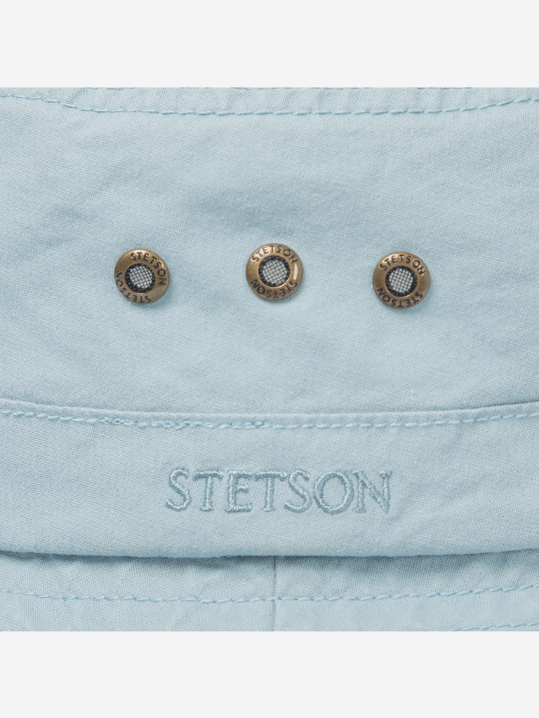 Панама STETSON 2811101 BUCKET DELAVE ORGANIC COTTON (голубой)