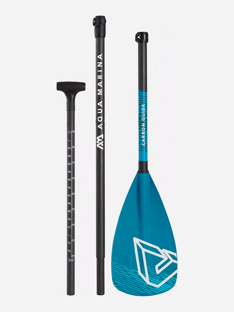 Весло для сапборда Aqua Marina Carbon Guide, разборное 3х-частное, карбон + нейлон, 180-220 см