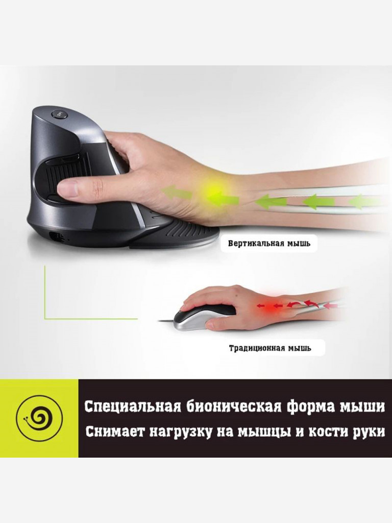 Игровая мышь вертикальная DELUX M618G
