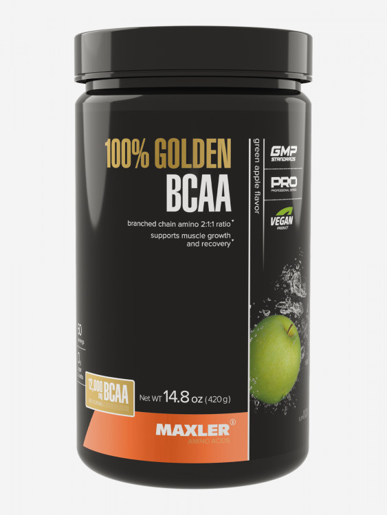 Аминокислоты БЦАА (2:1:1) Maxler, порошок, 420 г - Зеленое яблоко