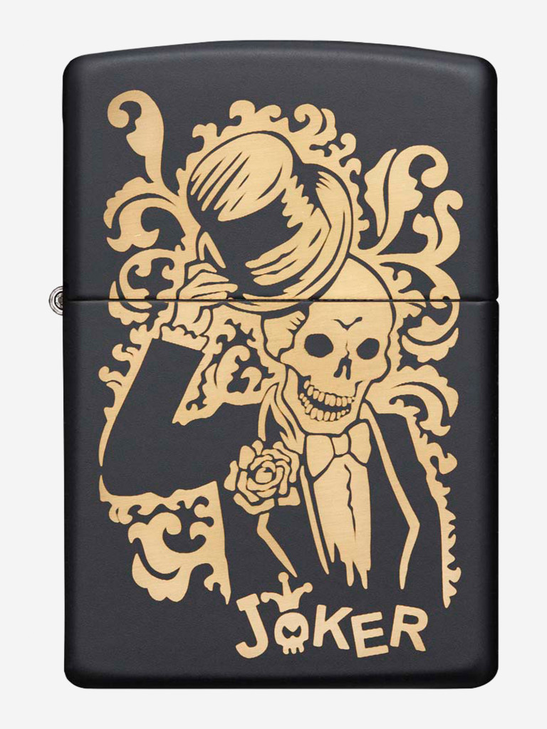 Зажигалка Zippo Skull Design Black Matte