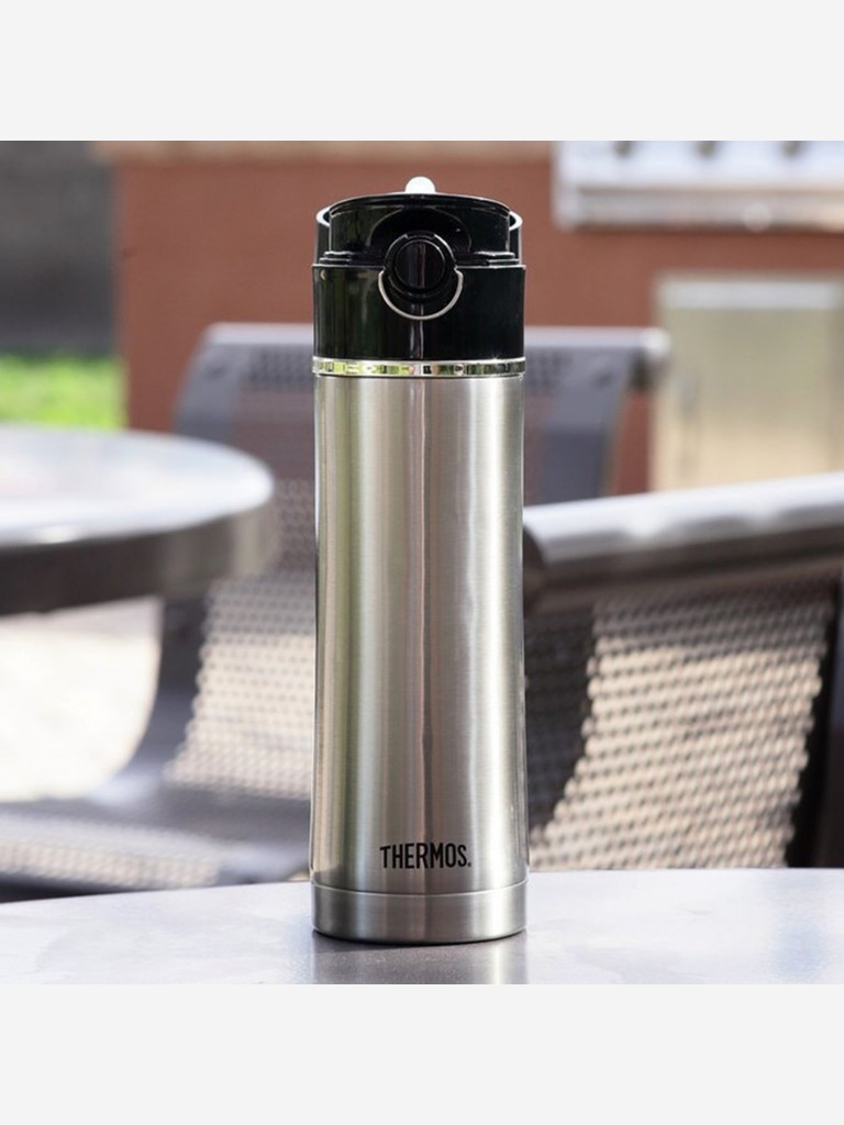 Термокружка с ситечком 470 мл THERMOS NS-403 стальной цвет