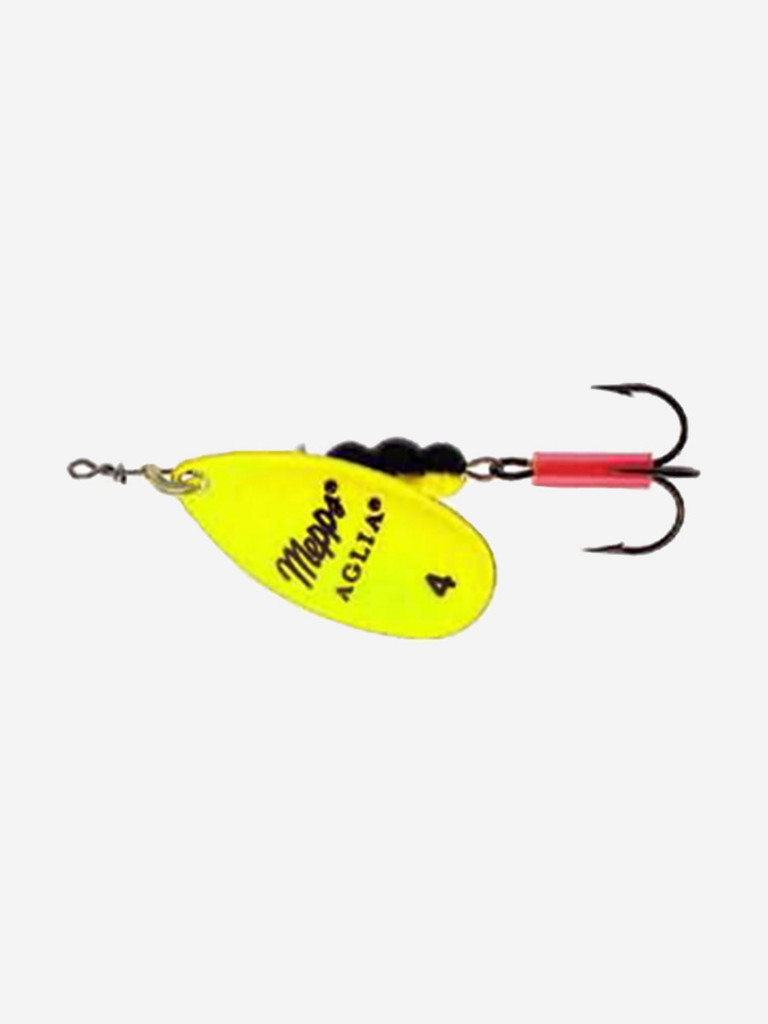 Блесна для рыбалки вертушка Mepps AGLIA FLUO, 4, Chartreuse, 1 штука