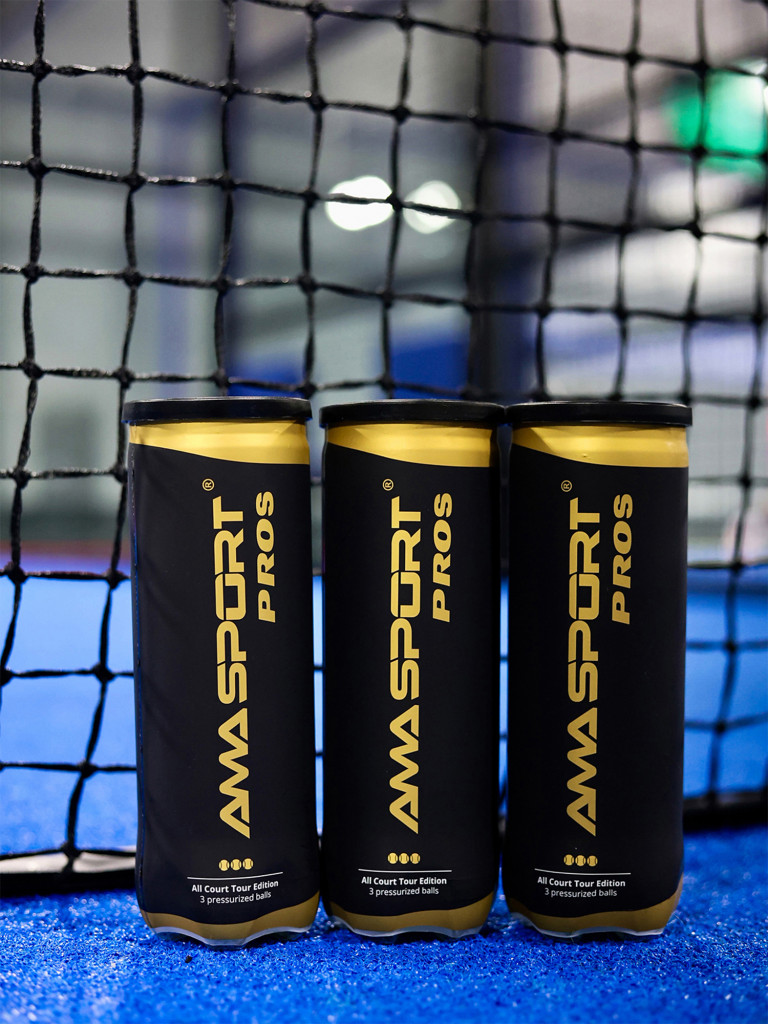 Профессиональные мячи для падел-тенниса AMA PROS 9 шт