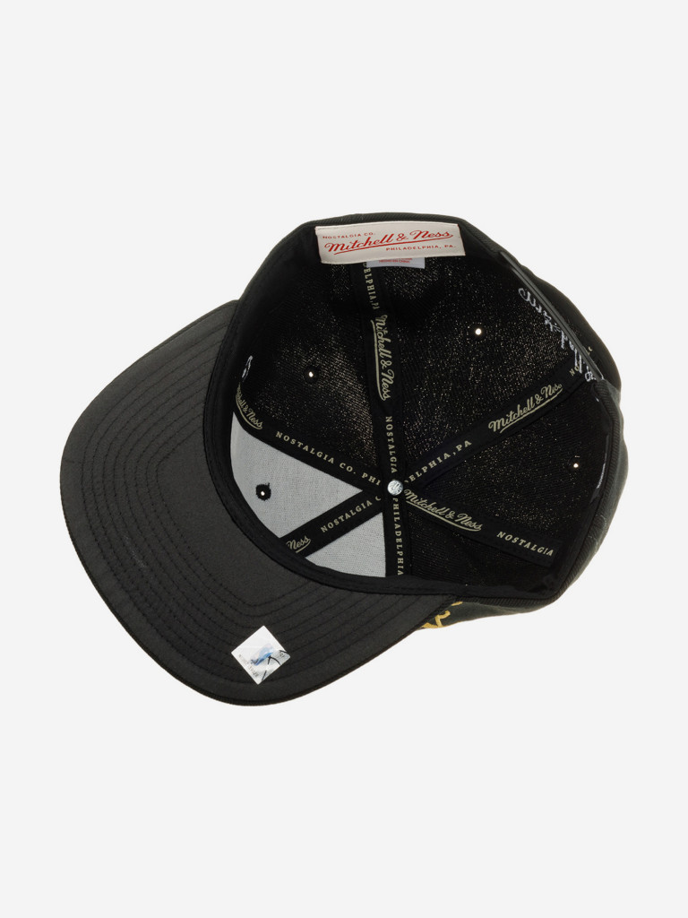 Бейсболка с прямым козырьком MITCHELL NESS HHSS3180-BNEYYPPPBLCK Brooklyn Nets NBA (черный)