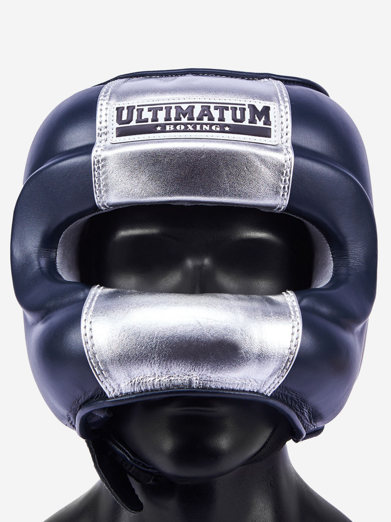 Боксёрский шлем с бампером ULTIMATUM BOXING GEN3FACEBAR NAVY