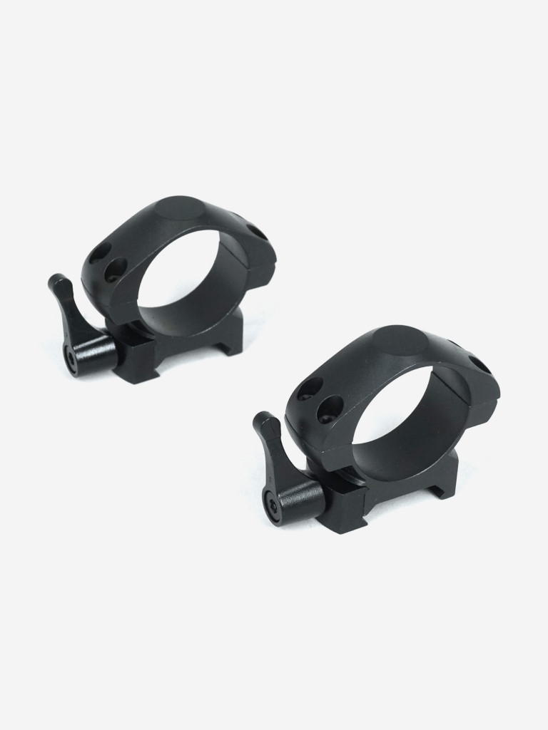 Кольца для оптических прицелов ARKON 30 мм быстросъемные на weaver, стальные, низкие