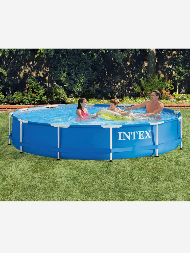 Бассейн каркасный Intex, 366х76 см, Metal Frame, 28212NP, ф-насос, 6503 л, слив кл