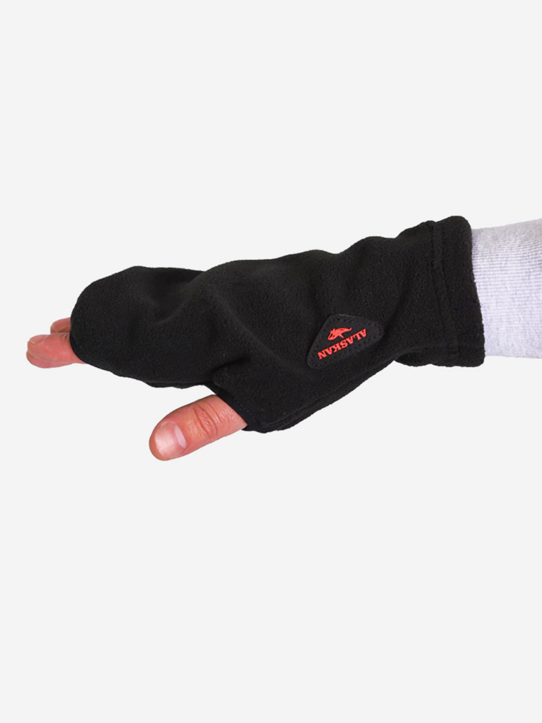 Варежки флисовые Alaskan Small Mittens черные M