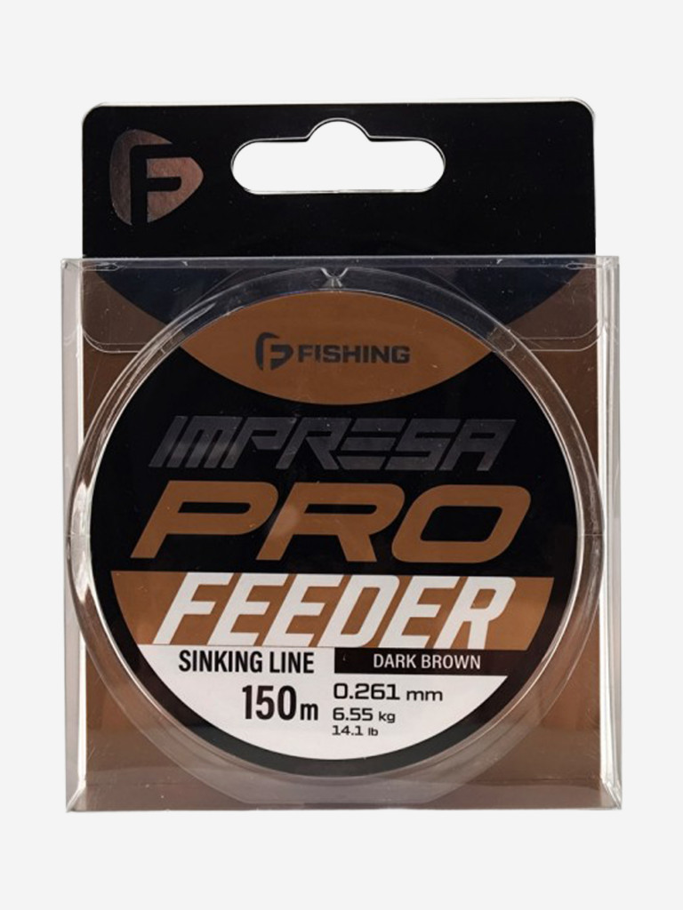 Леска Impresa Pro Feeder Dark Brown F-FISHING 150м 0,261мм 6,55кг/14,1lb