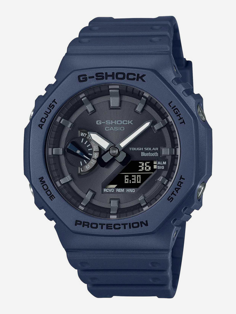 Спортивные часы Casio G-Shock GA-B2100-2A синий/черный цвет — купить за  15990 руб., отзывы в интернет-магазине Спортмастер