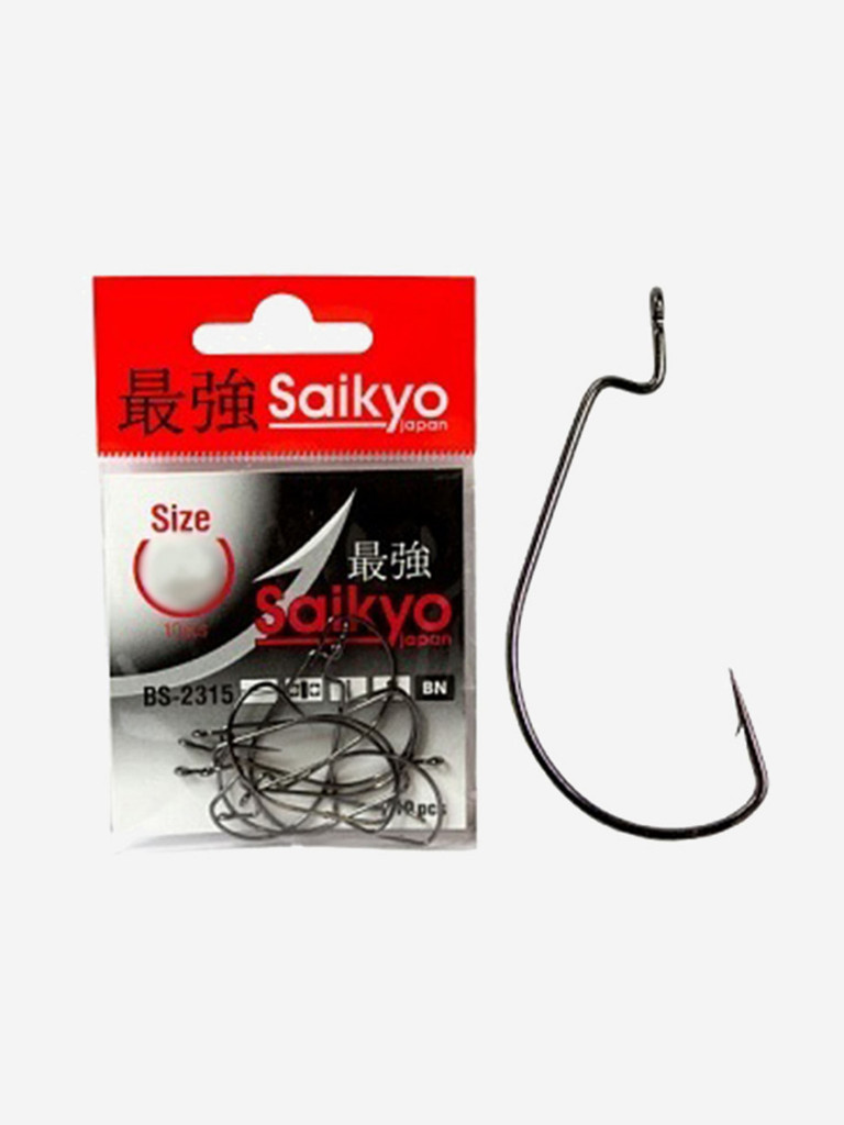 Крючки для рыбалки офсетные Saikyo BS-2315 BN ( 1 упк. по 10шт.)