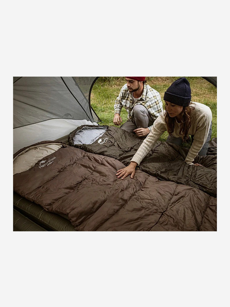 Спальный мешок Naturehike U350S, -6, коричневый