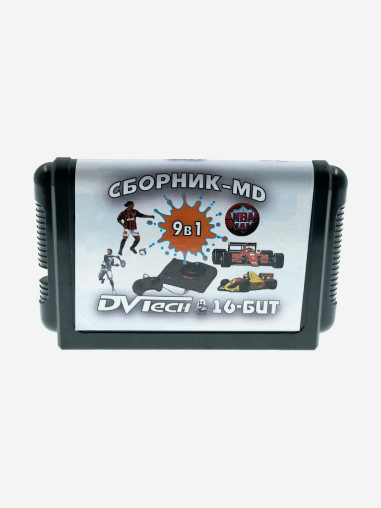 Картридж игровой DVTech 9 в 1 (на русском) 16bit