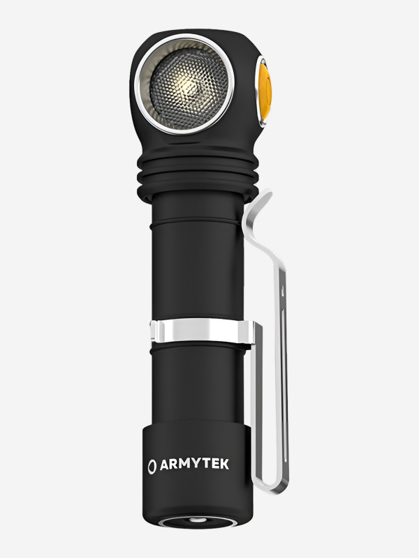 Фонарь налобный Armytek Wizard C2 Pro v4 Magnet USB, теплый свет арт. F08701W черный, желтый цвет — купить за 7708 руб. со скидкой 18 %, отзывы в интернет-магазине Спортмастер